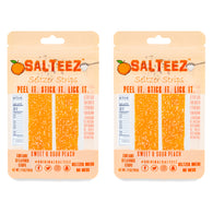 Salteez Seltzer Strips - Sweet & Sour Peach - 2 Packs - 20 Total Strips! - FREE SHIPPING!