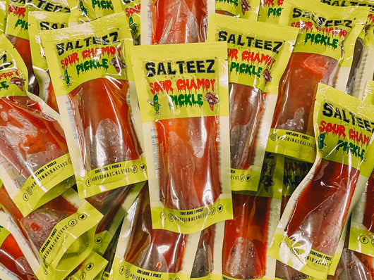 Salteez Sour Chamoy Pickle - 24 Pack