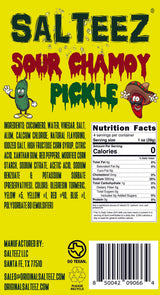 Salteez Sour Chamoy Pickle - 24 Pack