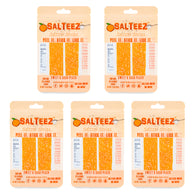 Salteez Seltzer Strips - Sweet & Sour Peach - 5 Packs - 50 Total Strips! - FREE SHIPPING!