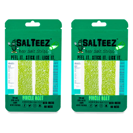Salteez Beer Salt Strips - Pickle Salt - 2 Packs - 20 Total Strips! - FREE SHIPPING!